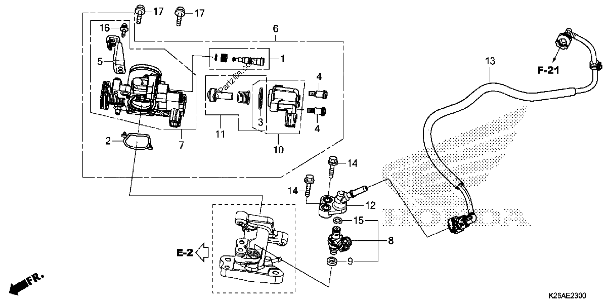 Diagrama de THROTTLE BODY