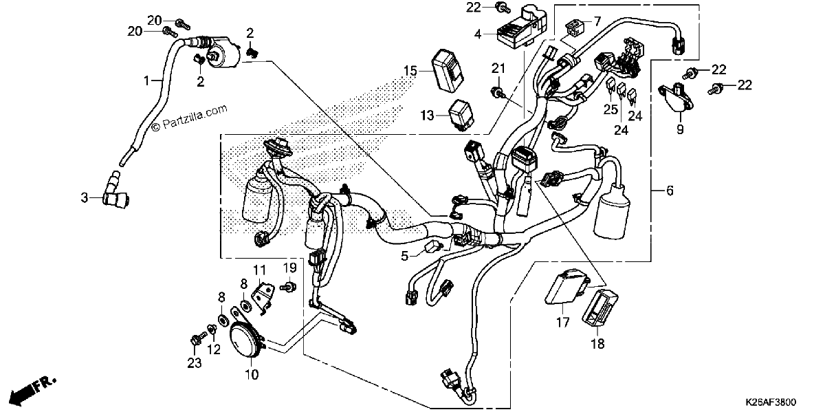 Diagrama de WIRE HARNESS