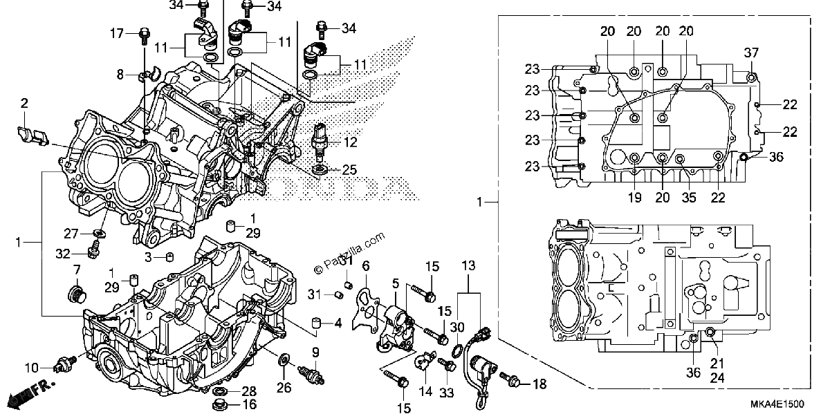 Diagrama de CRANKCASE