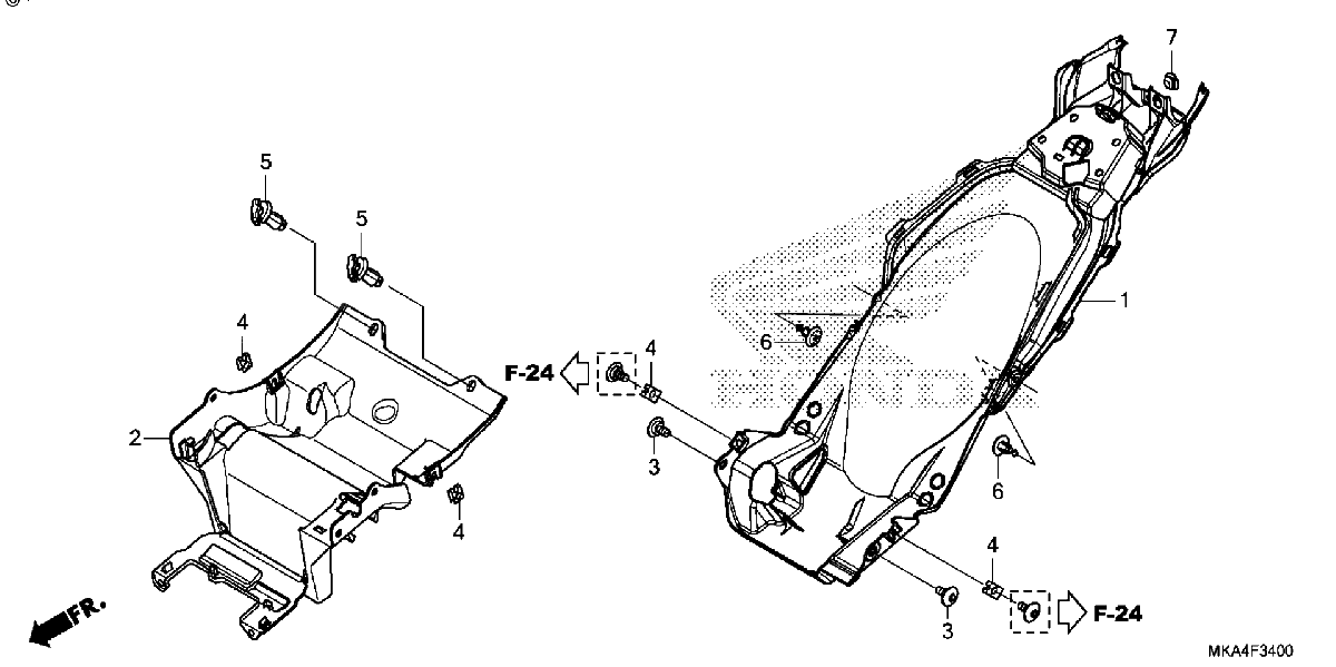 Diagrama de REAR FENDER