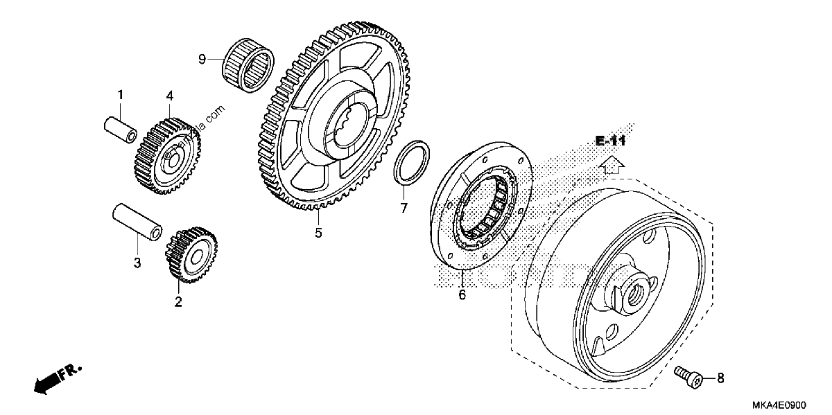 Diagrama de STARTING CLUTCH