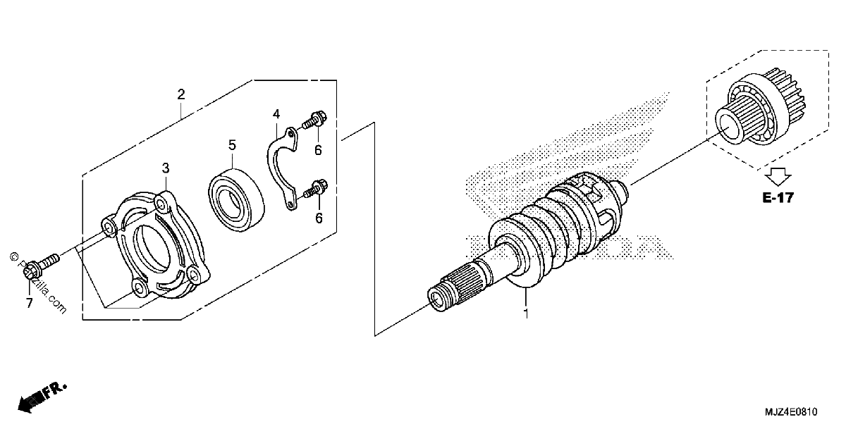 Diagrama de PRIMARY SHAFT