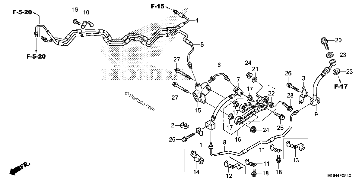 Diagrama de BRAKE HOSE
