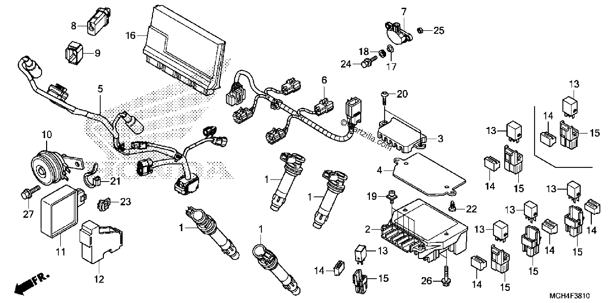 Diagrama de SUB HARNESS