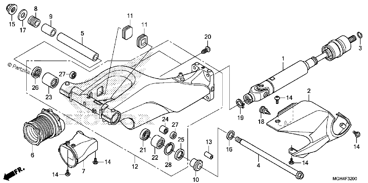 Diagrama de SWINGARM