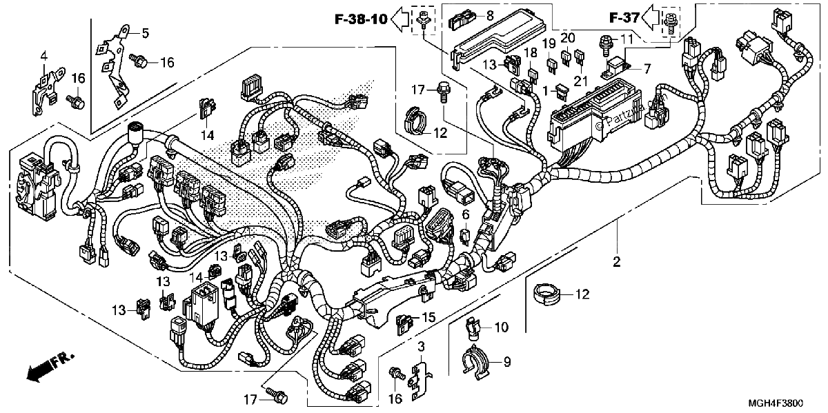 Diagrama de WIRE HARNESS