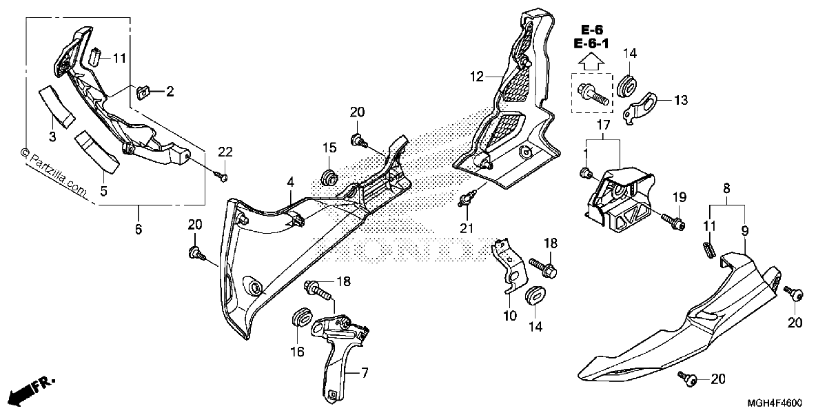 Diagrama de LOWER COWL
