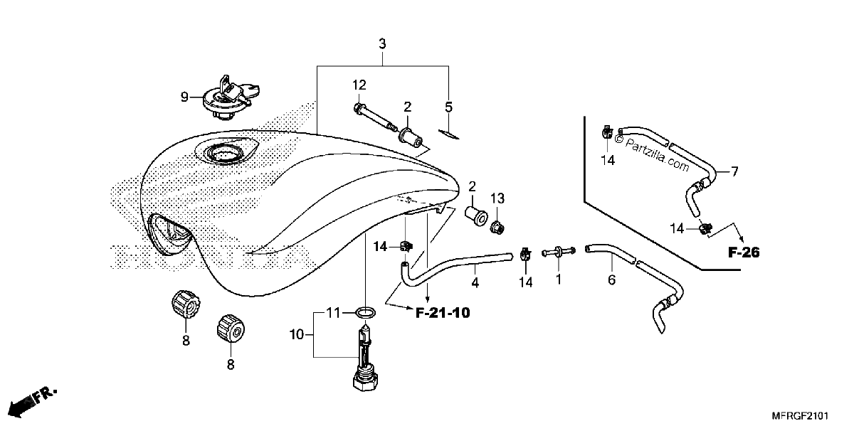 Diagrama de FUEL TANK 2