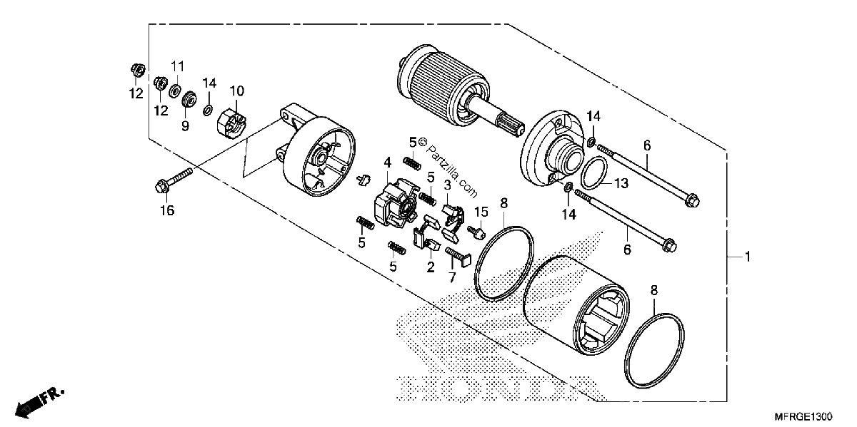 Diagrama de STARTER MOTOR
