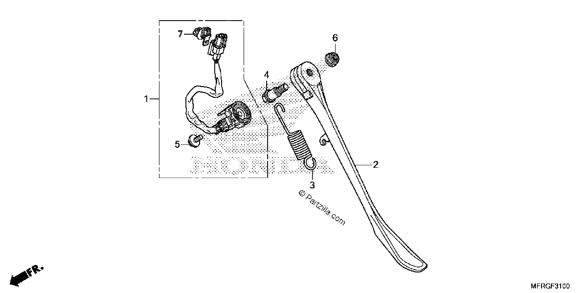 Diagrama de SIDE STAND