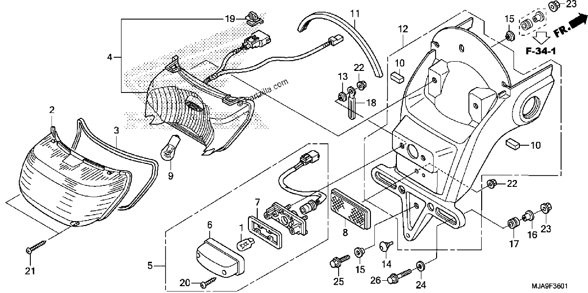 Diagrama de TAILLIGHT 2