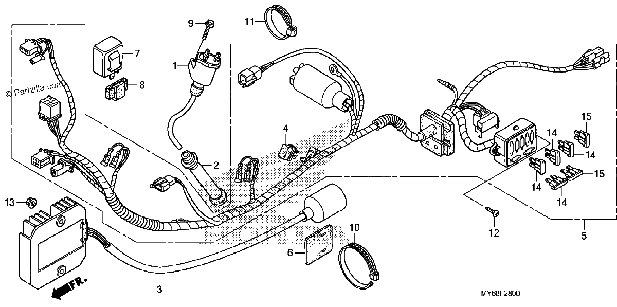 Diagrama de WIRE HARNESS