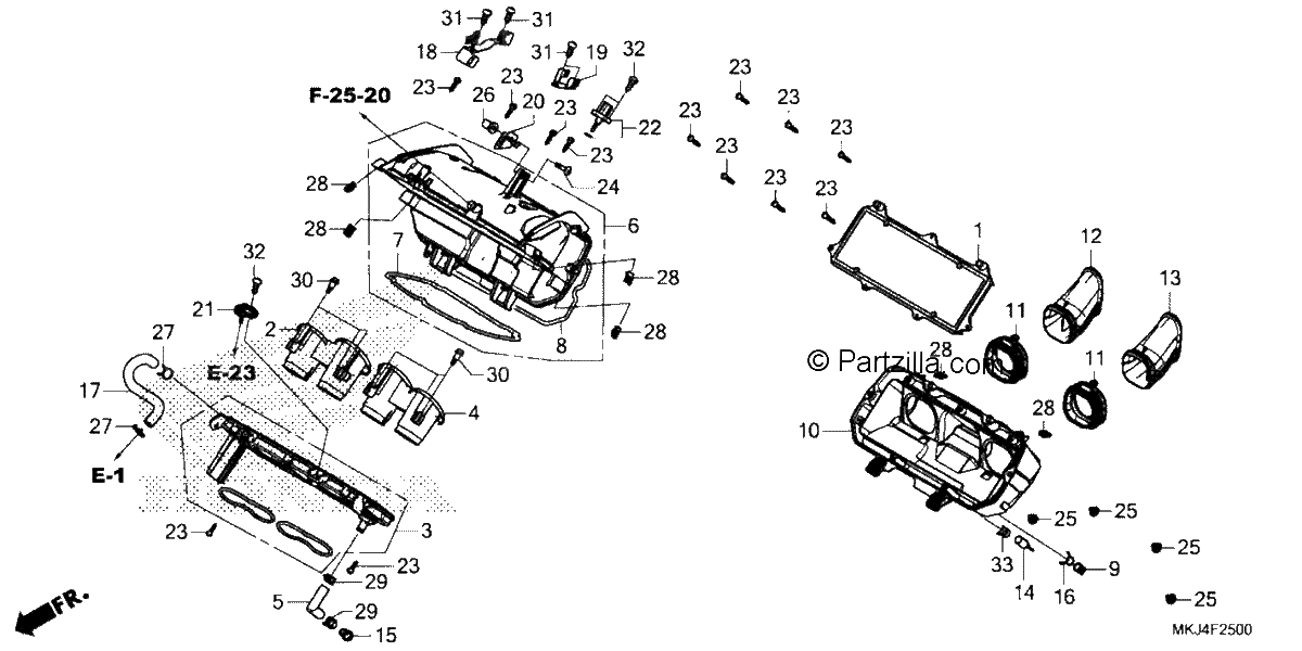 Diagrama de AIR CLEANER