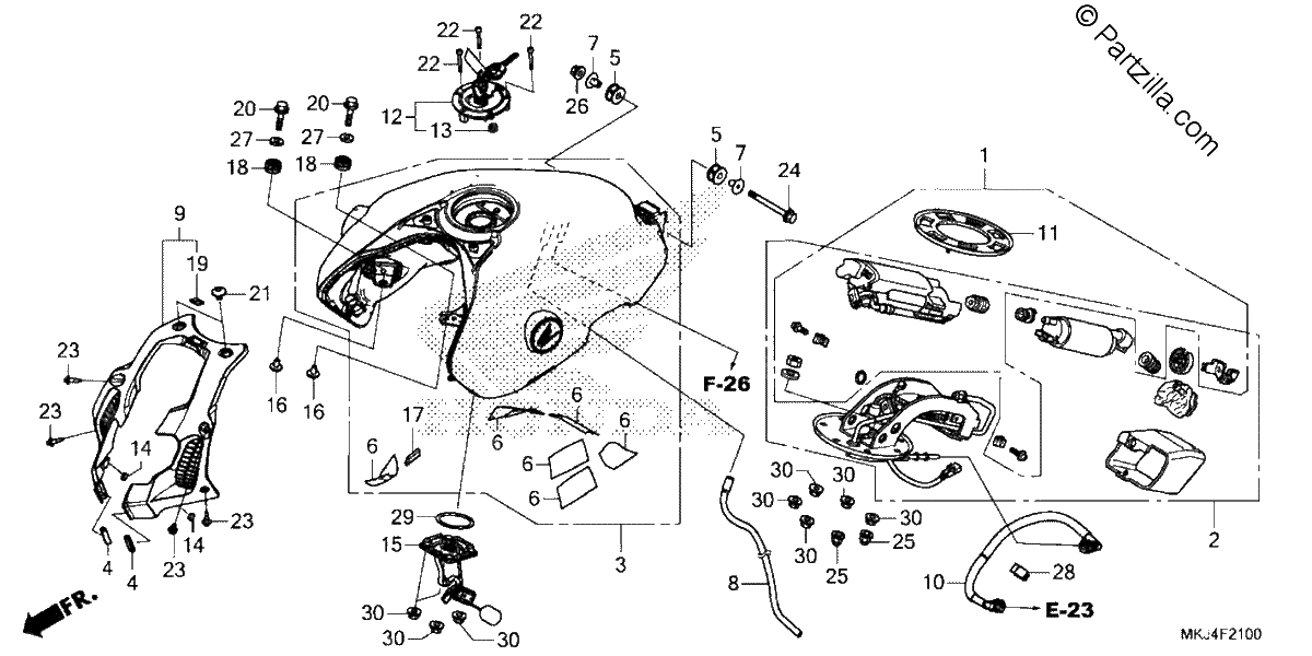 Diagrama de FUEL TANK FUEL PUMP