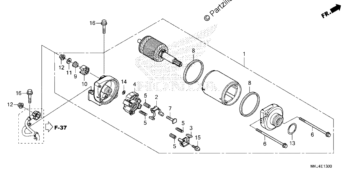 Diagrama de STARTER MOTOR