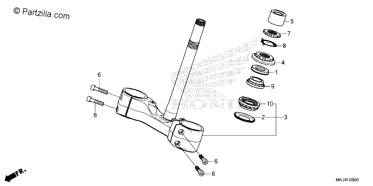 Diagrama de STEERING STEM