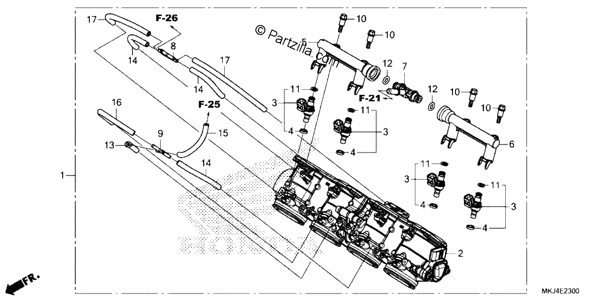 Diagrama de THROTTLE BODY