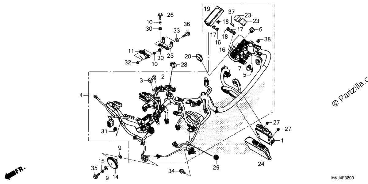 Diagrama de WIRE HARNESS