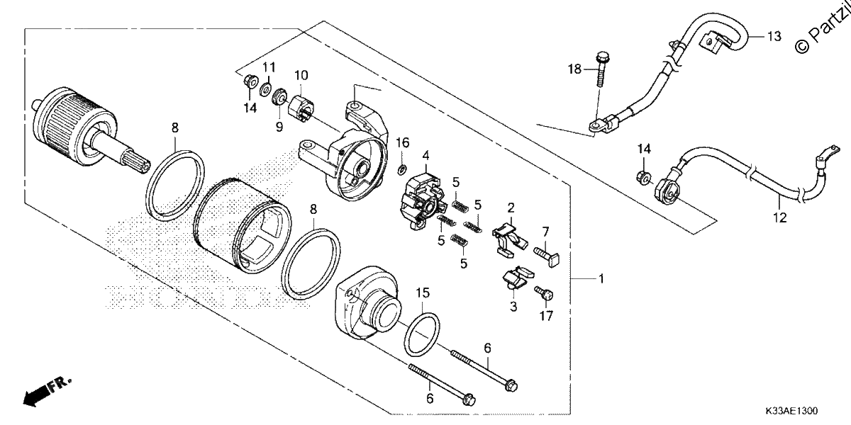 Diagrama de STARTER MOTOR