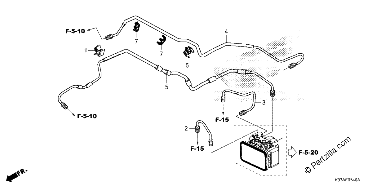 Diagrama de BRAKE PIPE