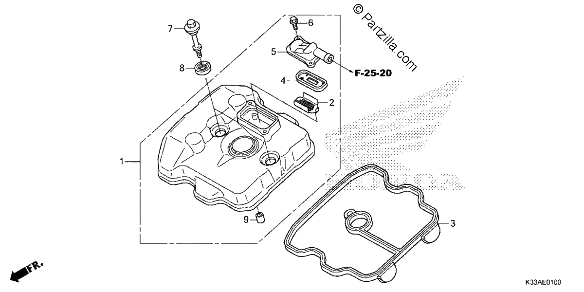 Diagrama de CYLINDER HEAD COVER