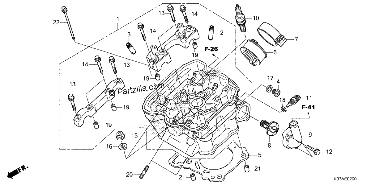 Diagrama de CYLINDER HEAD