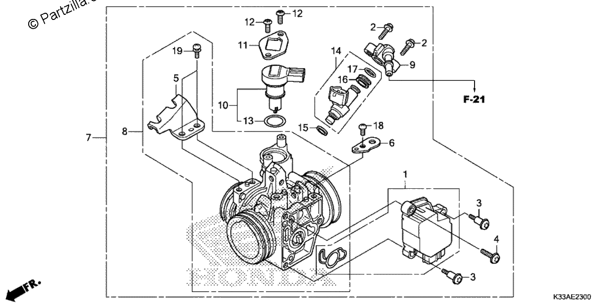 Diagrama de THROTTLE BODY
