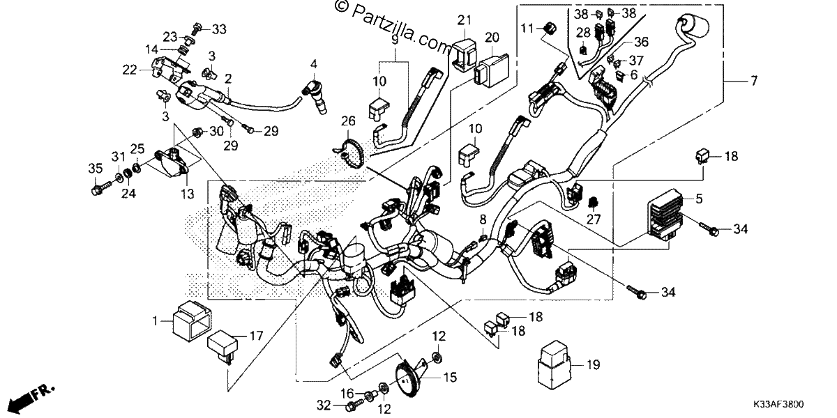 Diagrama de WIRE HARNESS