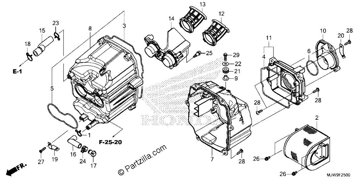 Diagrama de AIR CLEANER