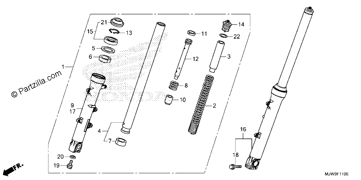 Diagrama de FRONT FORK