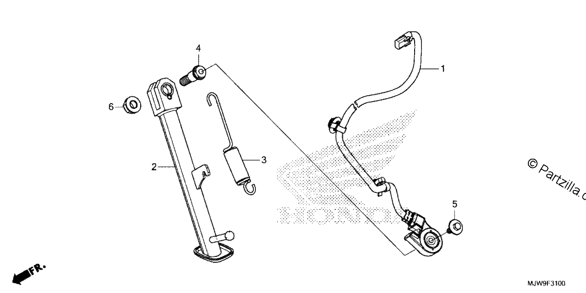 Diagrama de SIDE STAND
