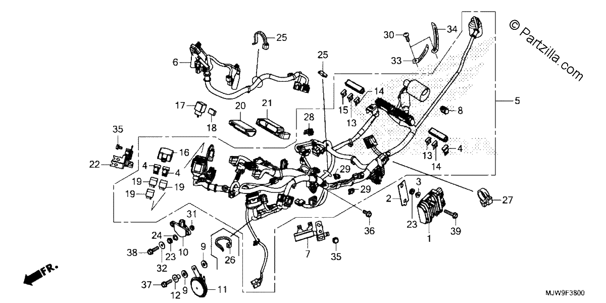 Diagrama de WIRE HARNESS