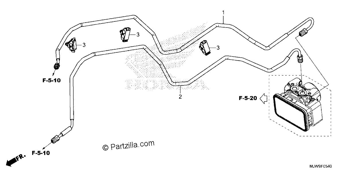 Diagrama de BRAKE PIPE