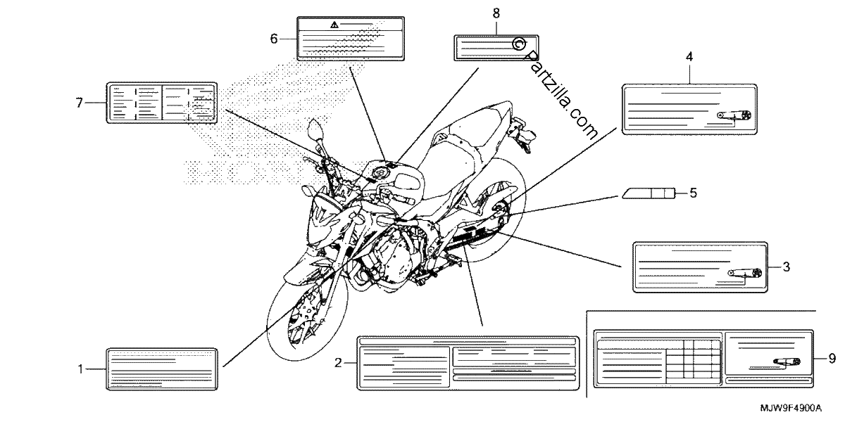 Diagrama de CAUTION LABEL
