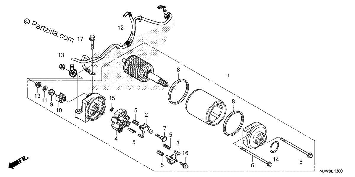 Diagrama de STARTER MOTOR