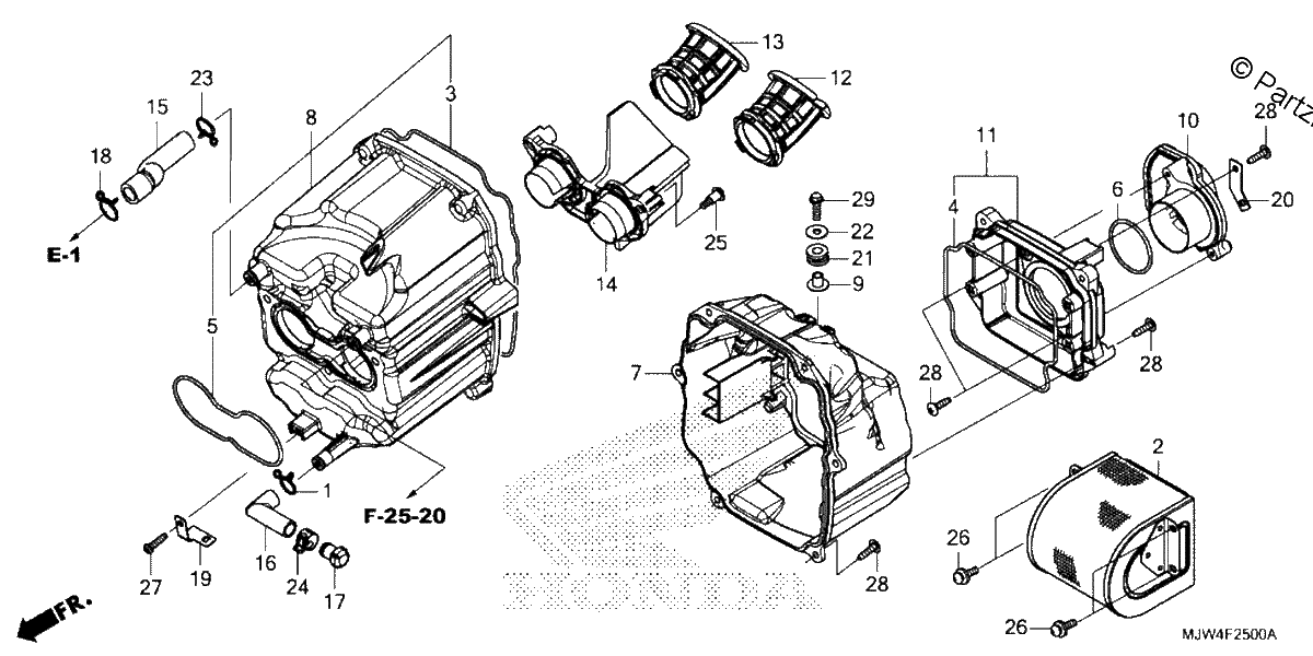 Diagrama de AIR CLEANER