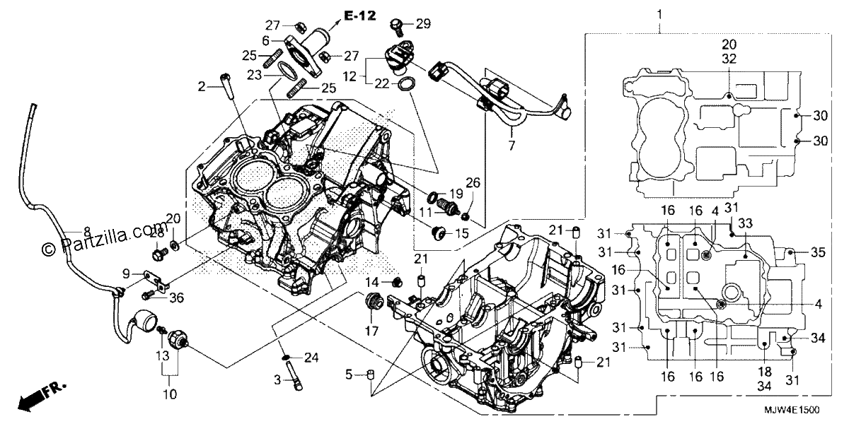 Diagrama de CRANKCASE
