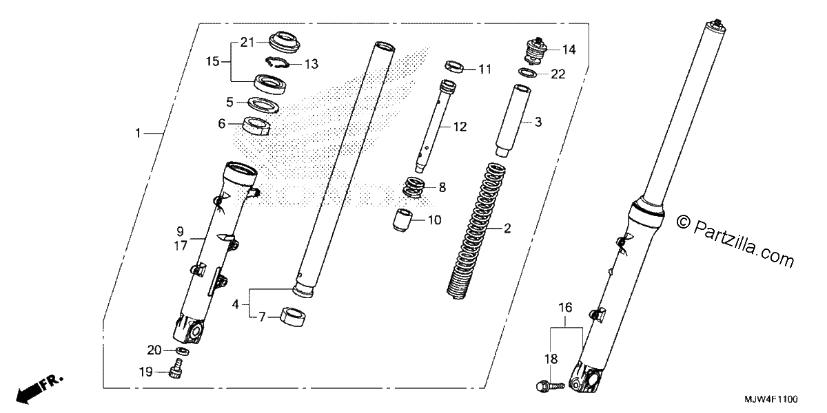 Diagrama de FRONT FORK