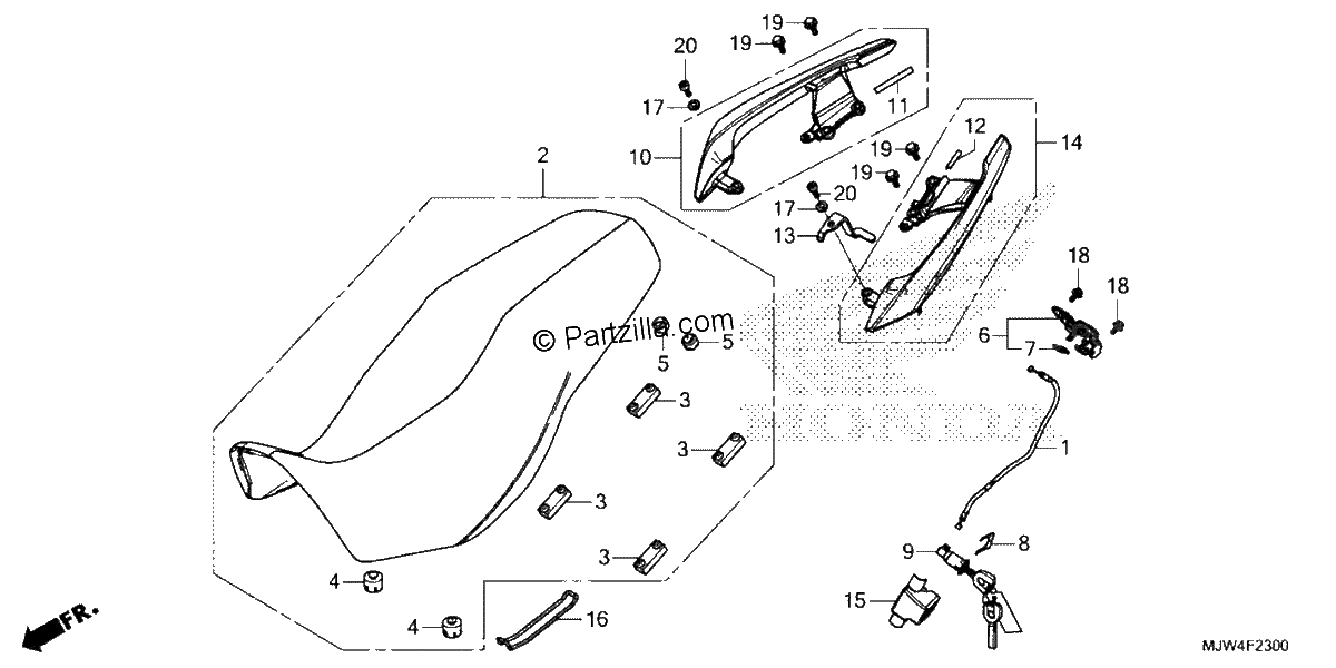 Diagrama de SEAT REAR GRIP