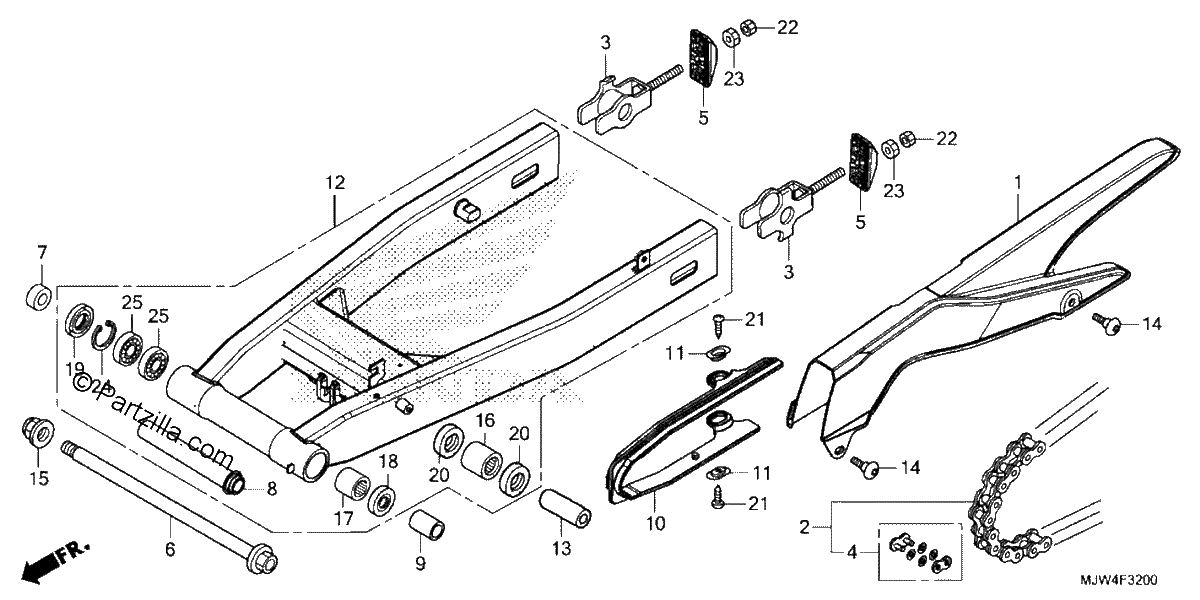 Diagrama de SWINGARM