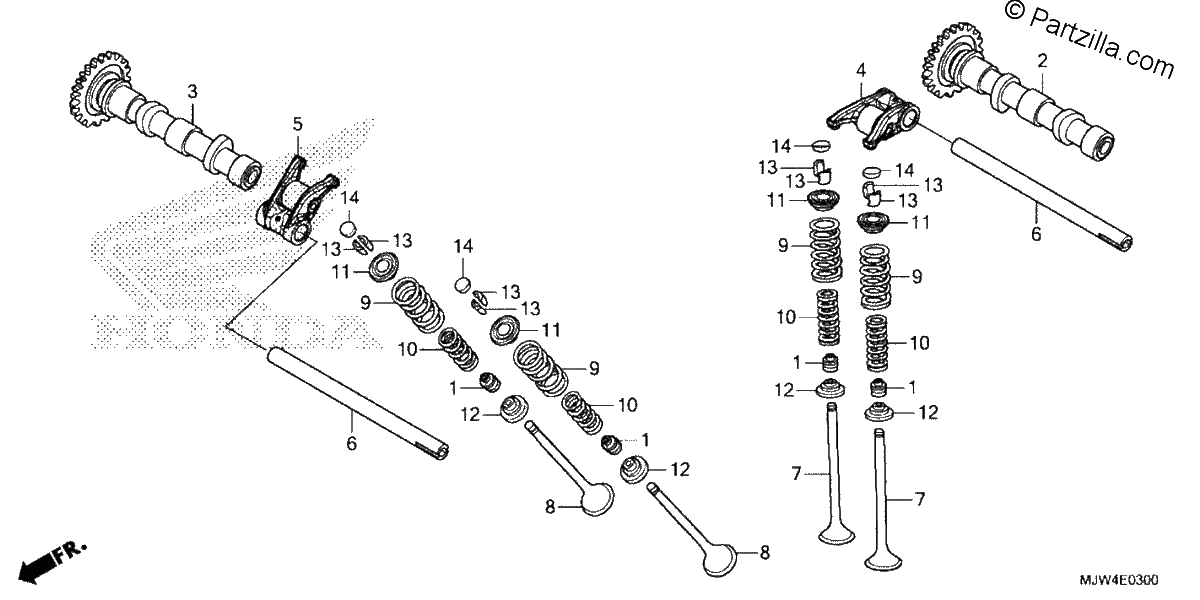 Diagrama de CAMSHAFT VALVE