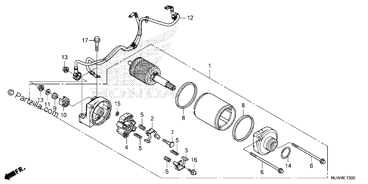Diagrama de STARTER MOTOR