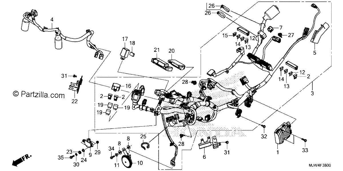 Diagrama de WIRE HARNESS
