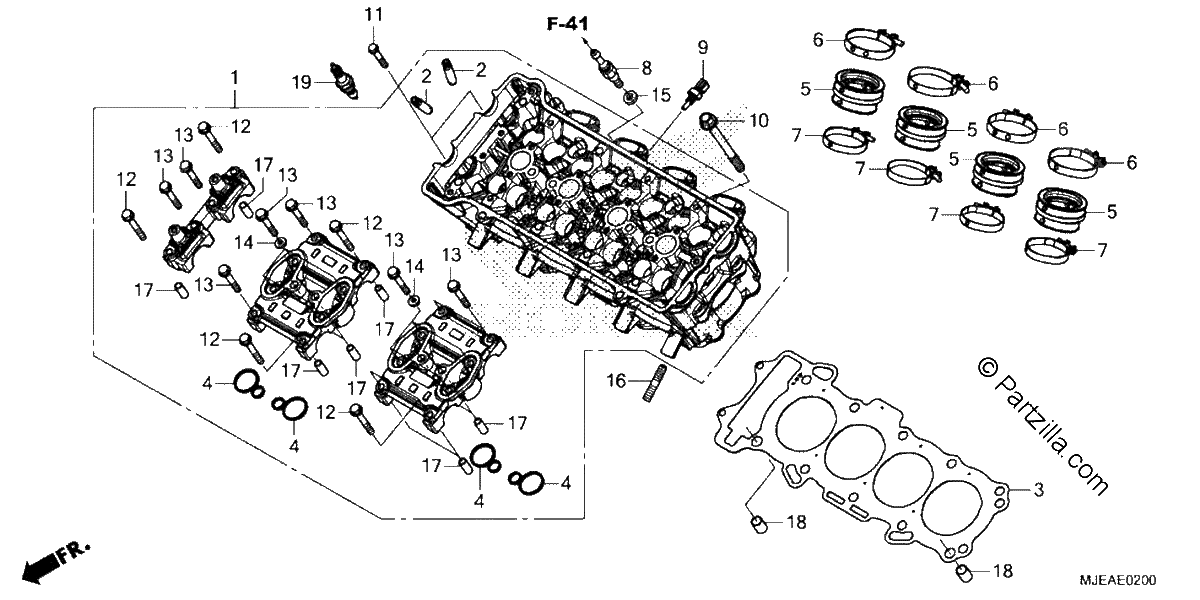 Diagrama de CYLINDER HEAD