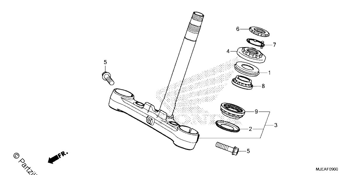 Diagrama de STEERING STEM