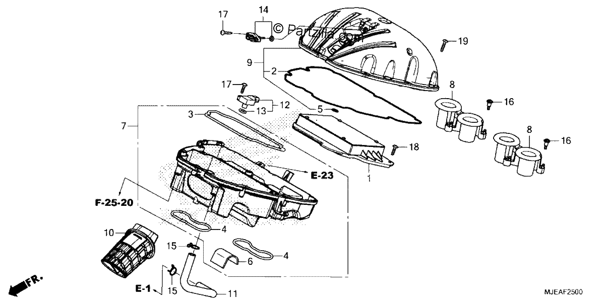 Diagrama de AIR CLEANER
