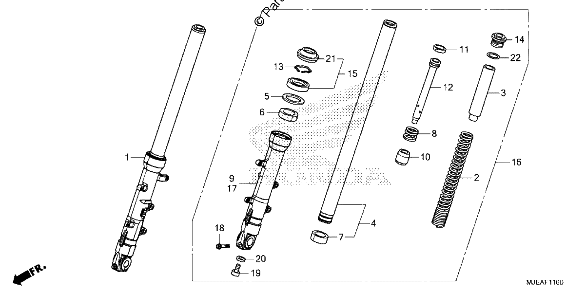 Diagrama de FRONT FORK