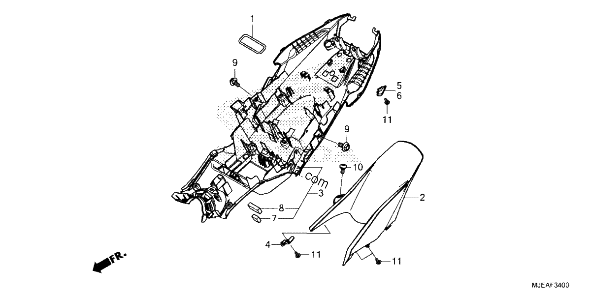 Diagrama de REAR FENDER