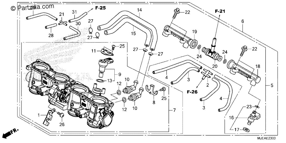 Diagrama de THROTTLE BODY