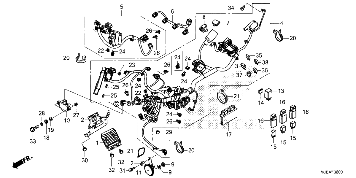 Diagrama de WIRE HARNESS